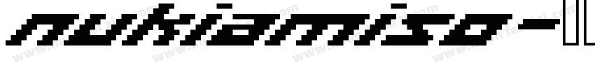 nukiamiso字体转换
