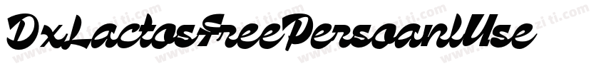 DxLactosFreePersoanlUse字体转换