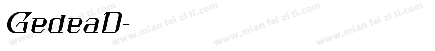 GedeaD字体转换