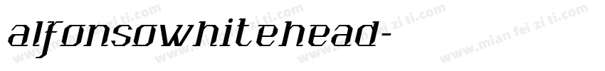 alfonsowhitehead字体转换
