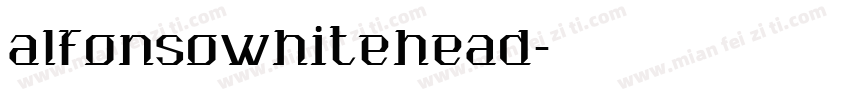 alfonsowhitehead字体转换