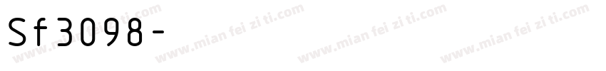 Sf3098字体转换