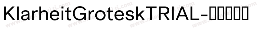 KlarheitGroteskTRIAL字体转换