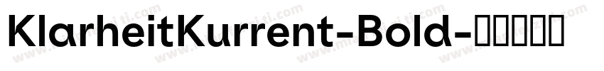 KlarheitKurrent-Bold字体转换