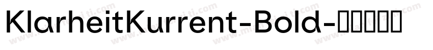KlarheitKurrent-Bold字体转换