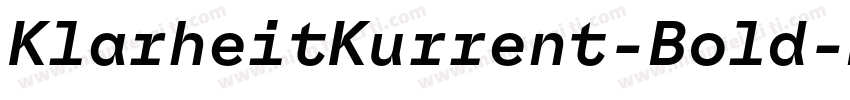 KlarheitKurrent-Bold字体转换