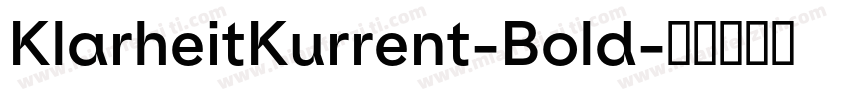 KlarheitKurrent-Bold字体转换