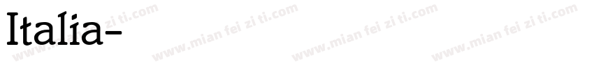 Italia字体转换
