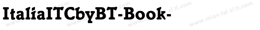 ItaliaITCbyBT-Book字体转换