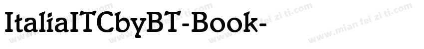 ItaliaITCbyBT-Book字体转换