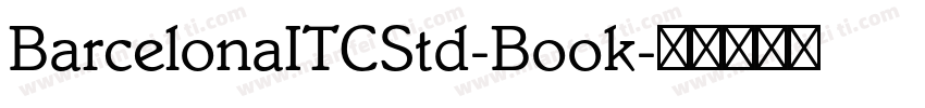 BarcelonaITCStd-Book字体转换
