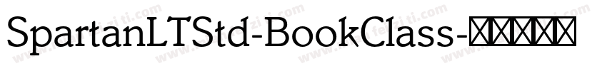 SpartanLTStd-BookClass字体转换
