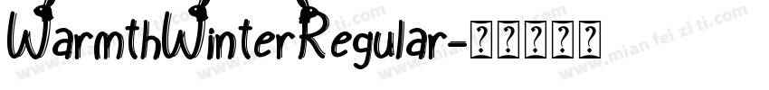 WarmthWinterRegular字体转换