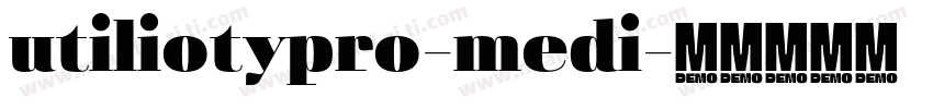 utiliotypro-medi字体转换