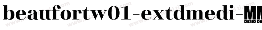 beaufortw01-extdmedi字体转换