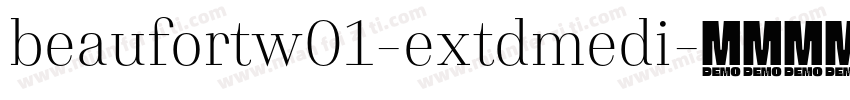 beaufortw01-extdmedi字体转换