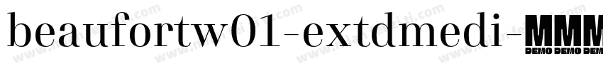 beaufortw01-extdmedi字体转换
