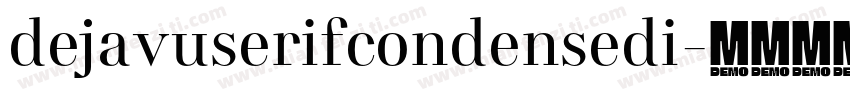 dejavuserifcondensedi字体转换