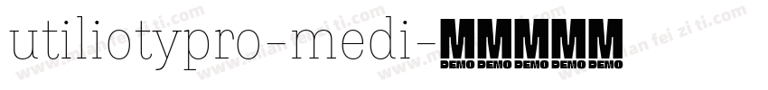 utiliotypro-medi字体转换