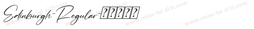 Edinburgh-Regular字体转换
