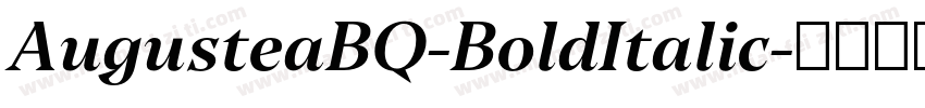 AugusteaBQ-BoldItalic字体转换