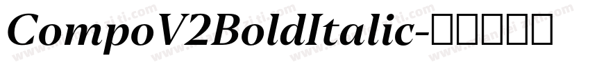 CompoV2BoldItalic字体转换