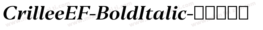 CrilleeEF-BoldItalic字体转换