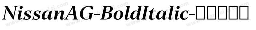 NissanAG-BoldItalic字体转换