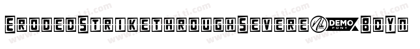 ErodedStrikethroughSevere-BdYn字体转换