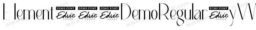 Element120DemoRegular-yVWM字体转换