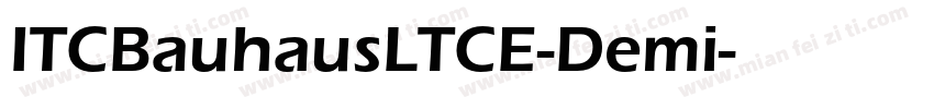 ITCBauhausLTCE-Demi字体转换