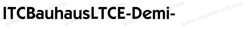 ITCBauhausLTCE-Demi字体转换