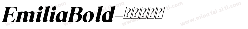 EmiliaBold字体转换
