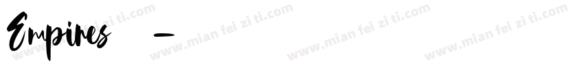 Empires字体字体转换