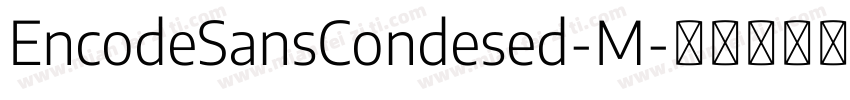 EncodeSansCondesed-M字体转换