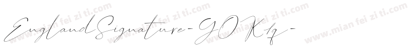 EnglandSignature-GOK1q字体转换