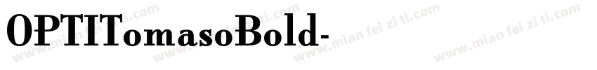 OPTITomasoBold字体转换