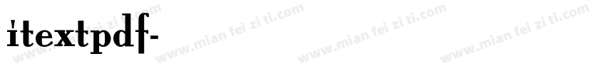 itextpdf字体转换