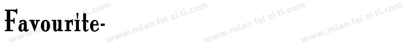 Favourite字体转换