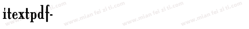itextpdf字体转换