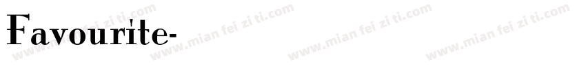 Favourite字体转换