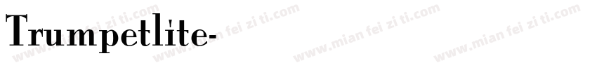 Trumpetlite字体转换