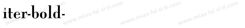 iter-bold字体转换