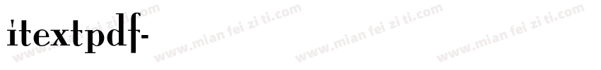 itextpdf字体转换