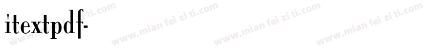 itextpdf字体转换