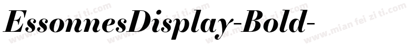 EssonnesDisplay-Bold字体转换