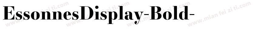 EssonnesDisplay-Bold字体转换