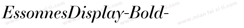EssonnesDisplay-Bold字体转换