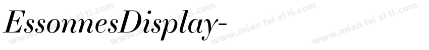 EssonnesDisplay字体转换