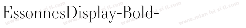 EssonnesDisplay-Bold字体转换